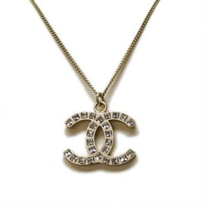 CHANEL Gold Logo Necklace